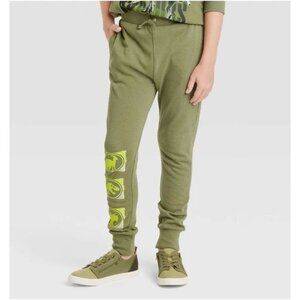 Jurassic Park Boys' Jogger Pants Green Size Large